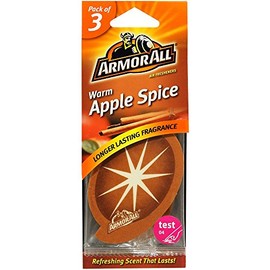 Armor All Car Air Freshener On Card Warm Apple Spice Orange 3 Pack