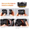K&F Concept Updated CY to NEX Adapter, Manual Lens Mount