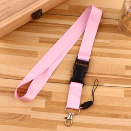 juanooo Plain Light Pink Breakaway Lanyard for Keys Cute Key Keychain Lanyard for Women Girls Office for ID Badges Neck Lanyard for ID Card Holder