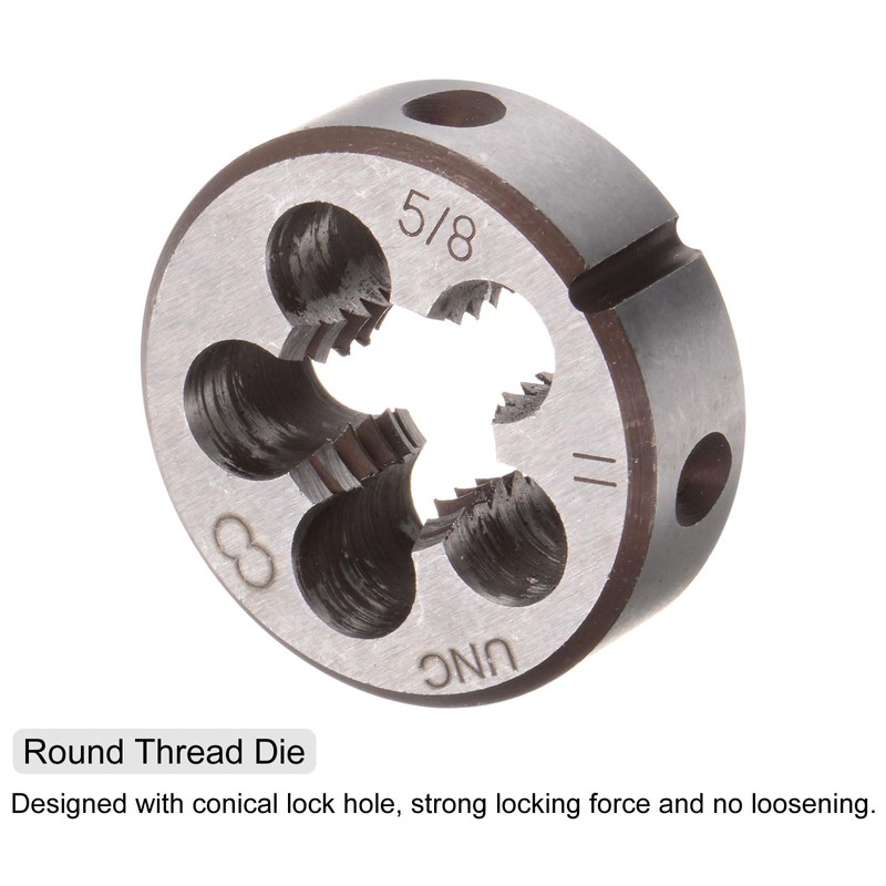 sourcing map 2pcs Tap and Die Set, 5/8-11 UNC Thread