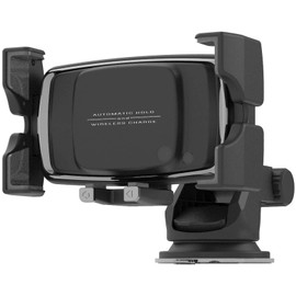 Kashimura automatically holds your smartphone at 4 angles. Automatically rotates to portrait and landscape orientation ! 15W Wireless Charging & Electric Holder Suction Cup Mount KW-65