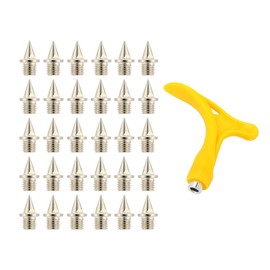 IKOPFLN 30 Stück Spike-Nägel - Leichtathletik-Spikes Ersatz-Spikes für Schuhe mit Spike-Schlüssel,stabile Langlauf-Spikes für Springen,Laufen,Wandern,Kunststoff,Laufsteg