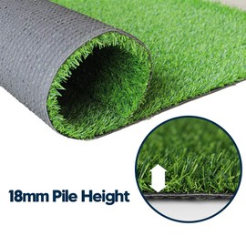 Artificial Grass Turf Lawn-8 x 10 Feet, 0.7" Indoor Outdoor Garden Lawn Landscape Synthetic Grass Mat Fake Grass Rug