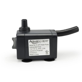 Aquascape Submersible 70 GPH Water Pump for Fountains, Waterfalls, Ponds, Aquariums, Filters, 91023