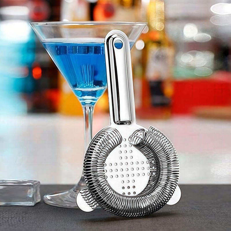 Zhenghebuy Cocktail Strainer,Ice Filters for Drinks,Cocktail Filter,Handle Bar Strainers,Practical and