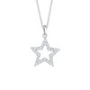 Elli Women's Star Pendant Necklace Astro with Crystals in 925