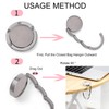 QEEROYO 2Pcs Handbag Hooks for Tables, Folding Purse Hook Hangers,