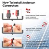 PAEKQ 10AWG Anderson Y Splitter Cable Solar Panel Connector Branch