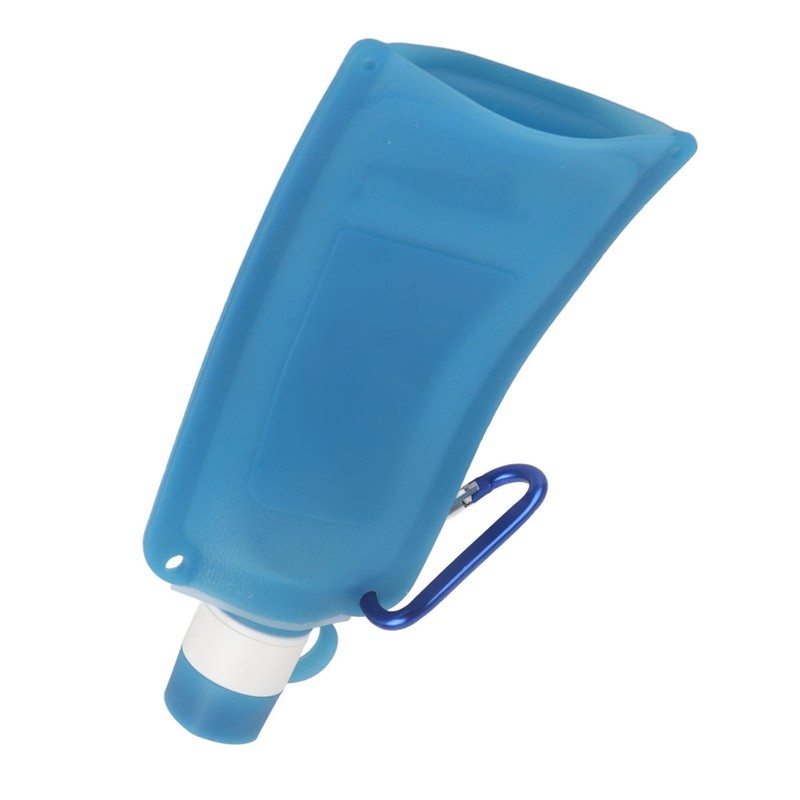 500ml Portable Foldable Water Bottles Collapsible Silicone Water Pouch for