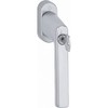 HOPPE 11950249 Silver Anodised Window Handle Hamburg Lock Cylinder Aluminium