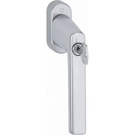 HOPPE 11950249 Silver Anodised Window Handle Hamburg Lock Cylinder Aluminium