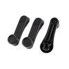 A ABSOPRO 3PCS Universal Window Hand Crank Winder Handles Black