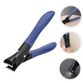 MERRYHAPY Ergonomic Nail Clippers for Women Men Steel Nail Cutters Fingernail and Toenail Blue 1pc