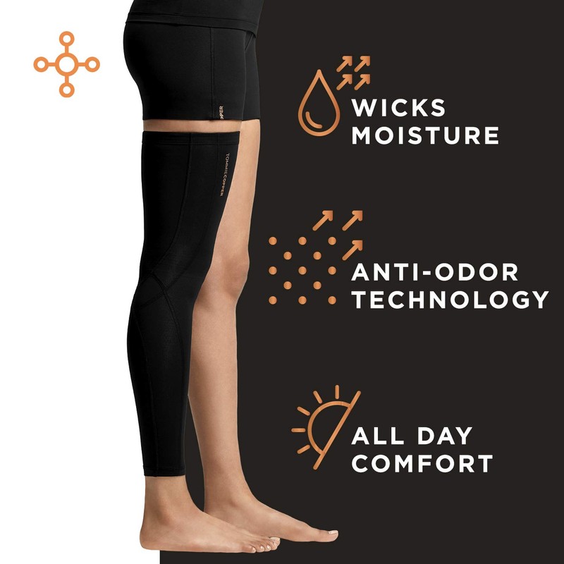 Tommie Copper Performance Compression Leg Sleeve, Unisex, Men & Women
