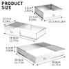 Guowall - Molde extensible de acero inoxidable para tartas con
