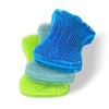 Geloo.Silicone Sponge Dish Brush, Double Sided Cleaning Brush for Dishes,