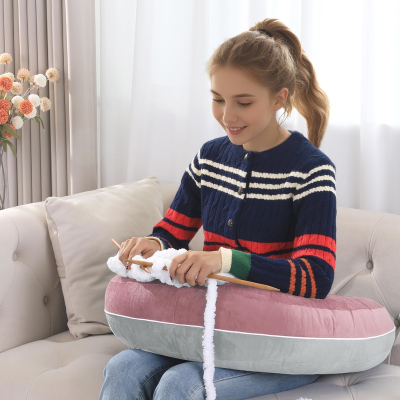 HOMBYS Crochet Pillow for Lap Support,Gaming Pillow for Lap,Lap Pillow