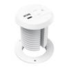 Recessed Power Grommet 2 inch,Tamper-Resistant Design AC Outlets, Fast Charging