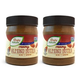 Simply Nature Creamy Almond Butter, 12 oz (Pack of 2)