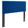 Modway MOD-6658-NAV Mercy Chevron Tufted Performance Velvet Twin Headboard, Navy