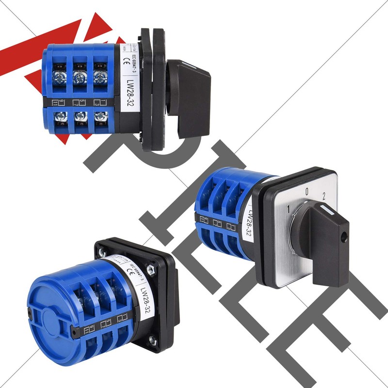 APIELE Changeover Selector Switch 3 Position 440V Universal Rotary Cam