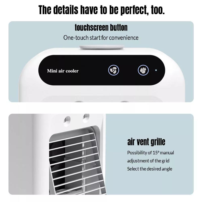 KEPEAK Portable Air Conditioner 3in1 Quiet AC Unit Air Cooler