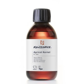 Naissance Apricot Kernel Oil (No. 204) 250 ml - Pure, Natural, Vegan, GMO Free - Moisturising and Nourishing
