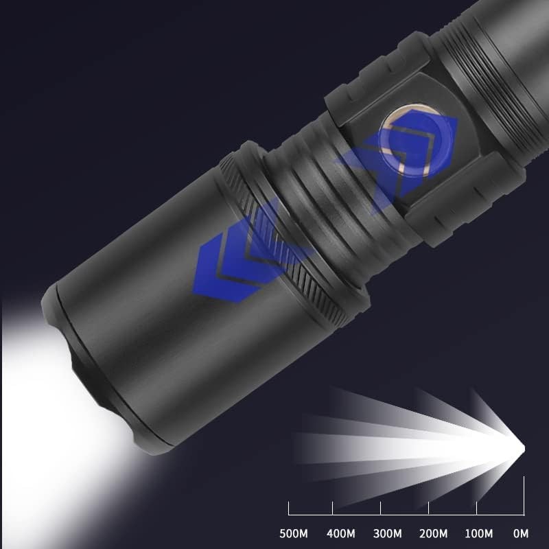 Flashlights High Lumens Rechargeable, Bright LED Flashlight, Powerful Tactical Flashlights,