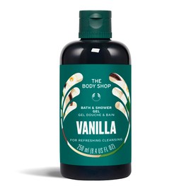 The Body Shop Vanilla Bath and Shower Gel, Moisturising Body Wash, 250ml