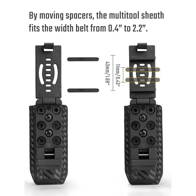TACTICAL GEEK TX5 Flashlight Sheath with Back Belt Clip Quick