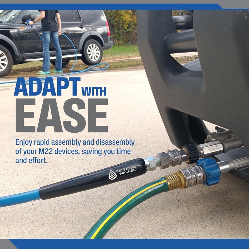 M22 15mm Quick Connect Adapter Set Variations (M22 To 3/8"