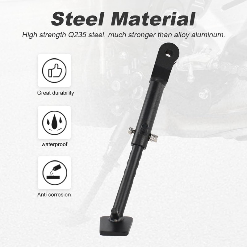 Xitomer 0-2.5inch Motorcycle Adjustable Kickstand Fit for MT09 2021-2024 /