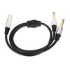 6.35mm Splitter Y Cable Mono Female to Dual Male 1/4