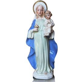 MTME Porcelain Figurines, Mary and Child Jesus, Renaissance Collection, Religious Statue Home Decor