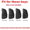 TECART 3/4/5/6 Button Key Fob Cover with Keychain Fit for