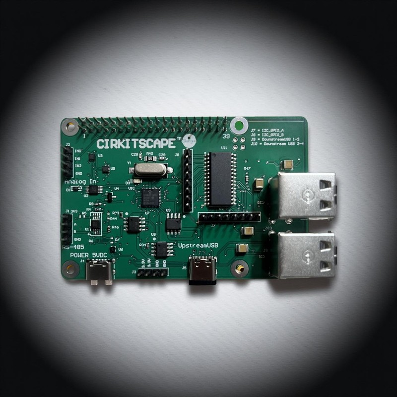 CirkitScape Raspberry Pi HAT - RS485 and ADC HAT with