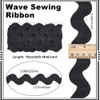 GORGECRAFT 10 Yard 40mm Black Jumbo Rick Rack Trim for
