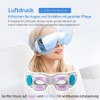HubiCare Augenmassagegerät Pro mit Wärme & Kühlung, 3D Airbag Vibration,