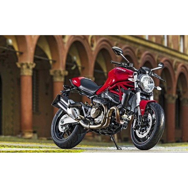 Ducati Monster 821 2015 Ducati DMNS-001W2 Pictorial Style Wallpaper Poster (Removable Sticker) Architectural Wallpaper + Weather Resistant Paint (Made in Japan) Wall Sticker Bath Poster