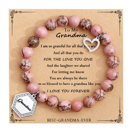 TONY & SANDY Grandma Christmas Gifts 2024 Stocking Stuffers for Grandma Bracelet Gigi Gifts for Grandma Presents Mother's Day Great Gifts for Grandma from Granddaughter Grandchildren
