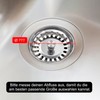 Sink Strainer 82 mm Sink Strainer Basket Stainless Steel Sink