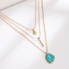 72ore Boho Necklaces for Women Dainty Gold Layered Western Stone