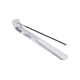 お香立て ホワイト & 透明 アクリル インセンスホルダー 横置き フラッグカプセル 父の日 父の日プレゼント