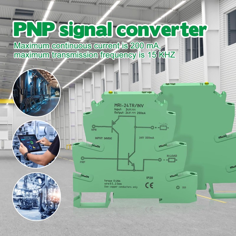 Telituny Signal Converter MRI-24TR/INV NPN PNP Signal Converter PLC Sensor