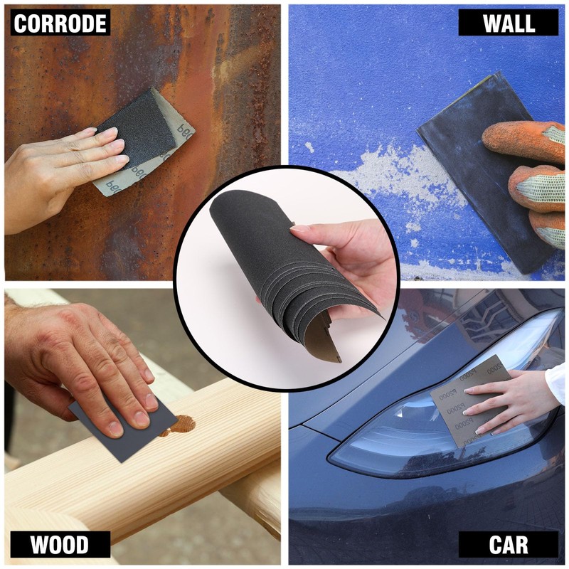 MAXMAN 1/4 Sheet Sandpaper Sheets, 30Pcs 1500 Grit Sandpaper, 4.5"