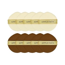 [Apple Face] Pact Cushion Foundation Water Drop Puff 10 sheets / [애플페이스] 팩트 쿠션 파운데이션 물방울 퍼프 10매