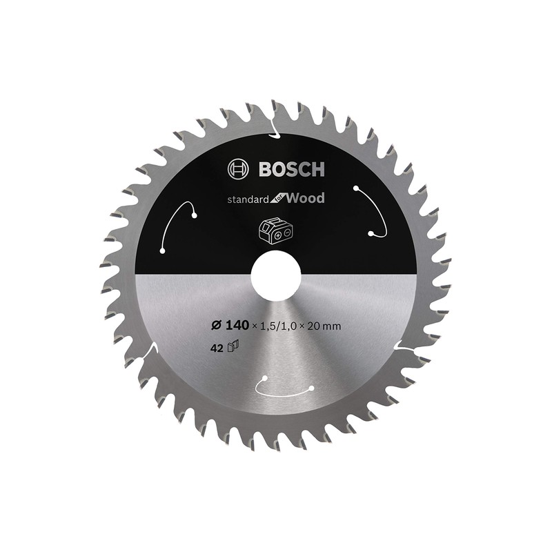 Bosch Professional Circular Saw Blade Standard (for Wood, 140 x