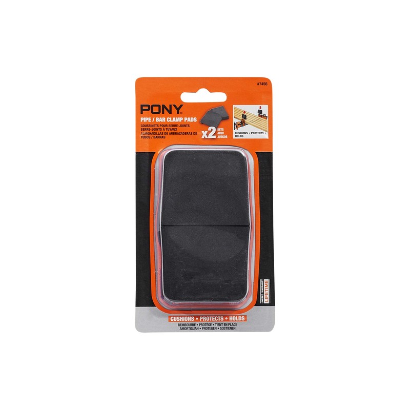 Pony Jorgensen 7456 Cushion Clamp Pads (4-Pack), Black