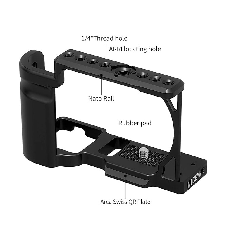 Camera Cage, NICEYRIG Sony ZV-E10 Camera Cage, Full Camera Cage,