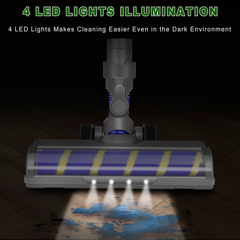 Italdos Motorized Electric Turbo Brush Compatible with Dyson V6 DC62